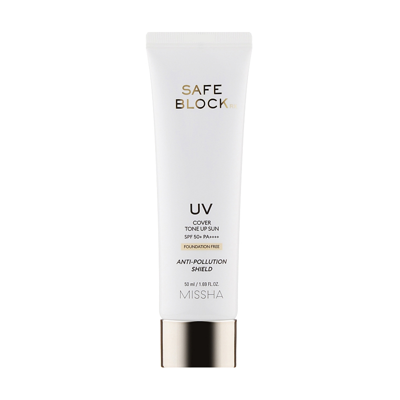 Сонцезахисний крем для обличчя Missha Safe Block RX Cover Tone Up Sun SPF50+/PA++++, 50 мл
